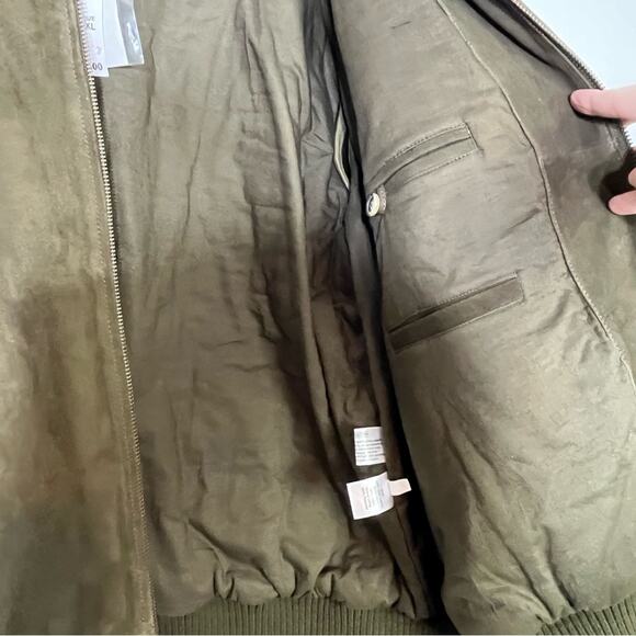 Jos A Bank Tailored Fit Suede Bomber Jacket Size XL NWT - Picture 5 of 10